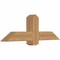 Ekena Millwork Eugene Smooth Timber Gable Bracket, Western Red Cedar, 48"W x 16"H x 5 1/2"D x 5 1/2"F, 8/12 Pitch GBW048X16X0606EUG00SWR - alternate 3